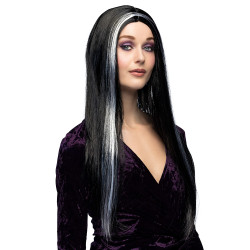 Čarodějnická paruka se šedivými pramínky